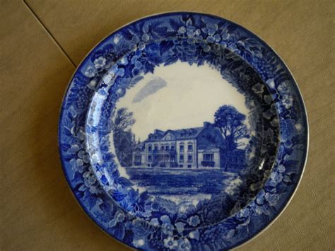 My mother has several Wedgewood plates (pottery, not china) that depict ...