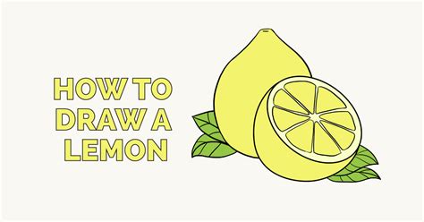 How to Draw a Lemon - Really Easy Drawing Tutorial