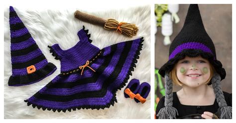 Adorable Witch Halloween Costume Free Crochet Pattern - Cool Creativities