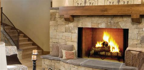 Majestic Biltmore 42" Radiant Wood Burning Fireplace - Embers ...