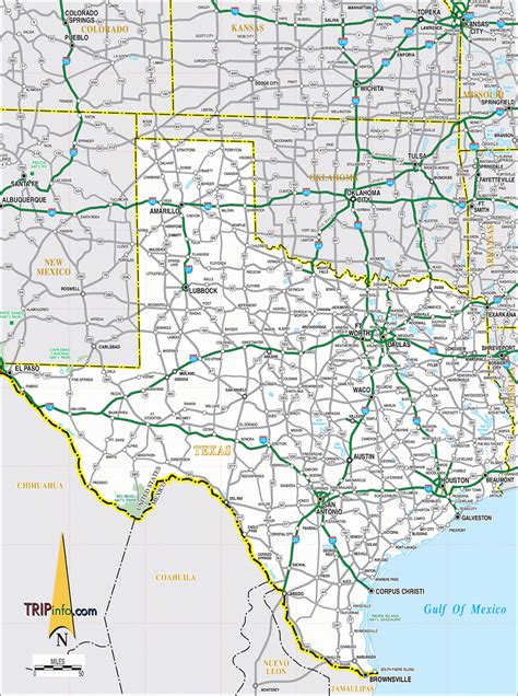 Texas Panhandle Map | Wells Printable Map