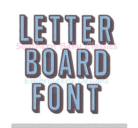 Letter Board Font Machine Embroidery Design Bold Fonts Monograms ...