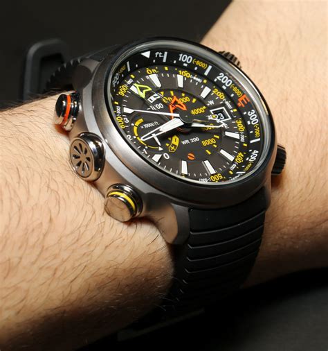 Citizen Altichron Analog Altimeter Compass Watch Hands-On | aBlogtoWatch