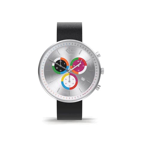 Multicolour Women's Chronograph Watch | Contemporary Subdial – Newgate World Brushed Stainless ...