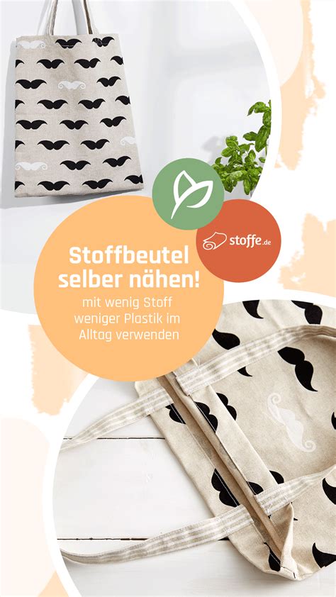 Stoffbeutel nähen | Kostenlose Anleitung | Stoffbeutel, Diy jutebeutel nähen, Stofftasche nähen