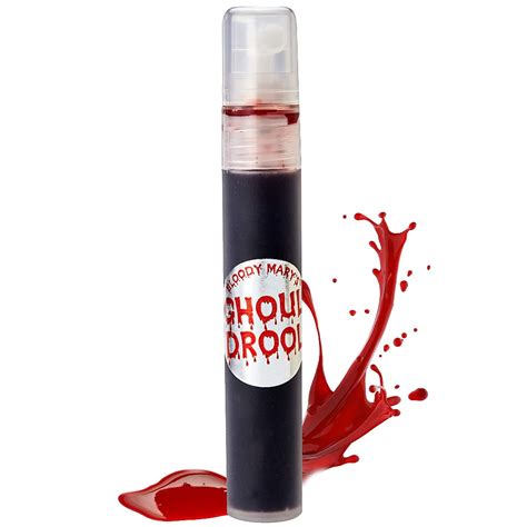 Bloody Mary Professional Fake Stage Blood Makeup - 0.25 Oz. Realistic ...