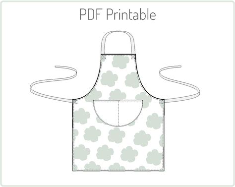 Apron PDF Sewing Pattern & Instructions - Etsy