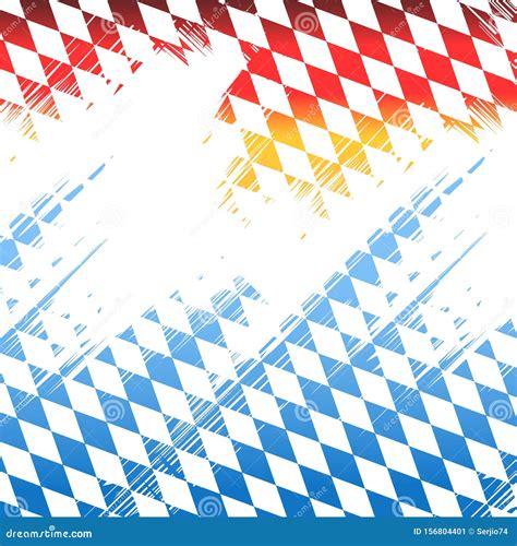 Bavaria and German Flag Colors Abstract Background. Stock Vector - Illustration of fest, white ...