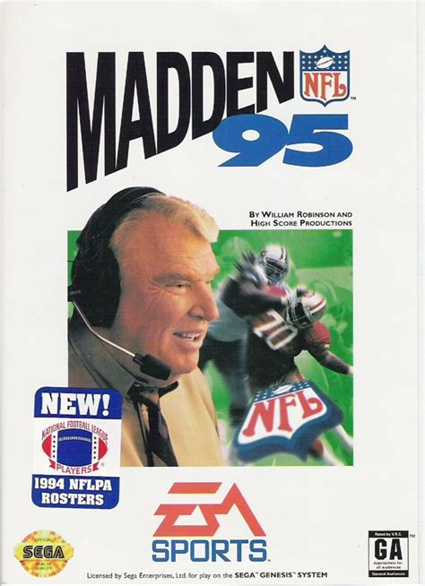 Madden NFL 95 (1994) box cover art - MobyGames