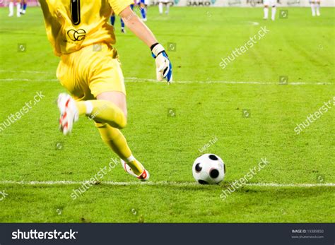 Soccer Goalkeeper Kick Stock Photo 19389850 : Shutterstock