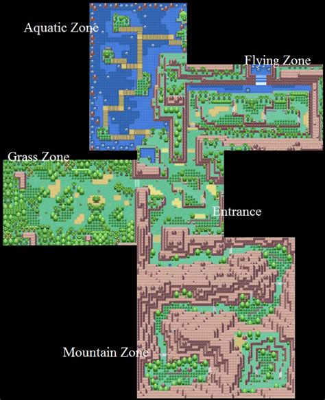 Pokemon Emerald Safari Zone Map