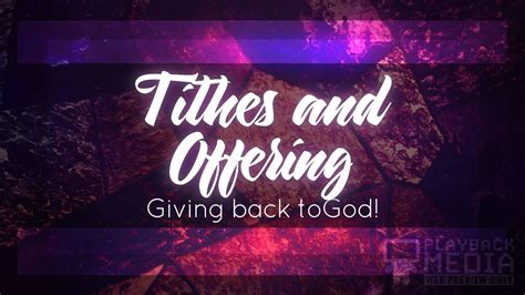 Church Tithes And Offering Backgrounds