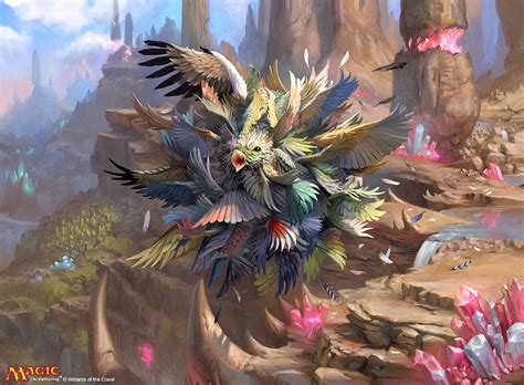 Avian Oddity MtG Art from Ikoria Set by Simon Dominic - Art of Magic ...