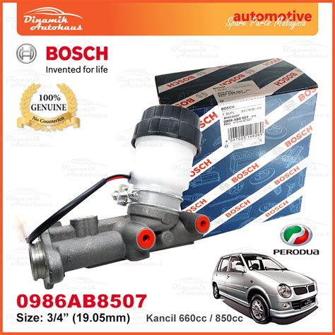 Perodua Kancil Car 660cc / 850cc Brake Master Cylinders Pump - Bosch 0986AB8507 • DINAMIK ...