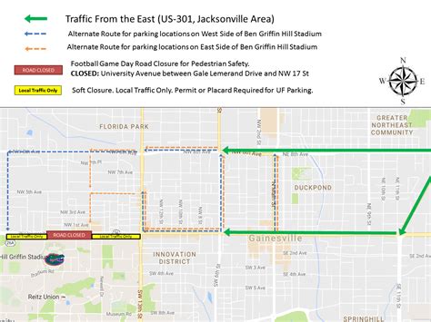 Game day road closures! - City of Gainesville, FL - Government