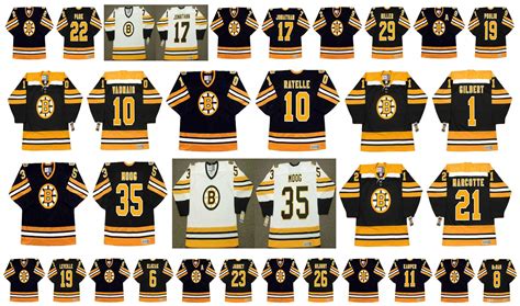 Vintage Boston Bruins Jersey 8 PETER McNAB 22 BRAD PARK 19 NORMAND ...