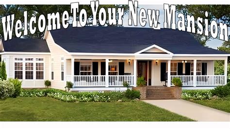 Check out this huge front porch on your new mansion. (prefab) - YouTube