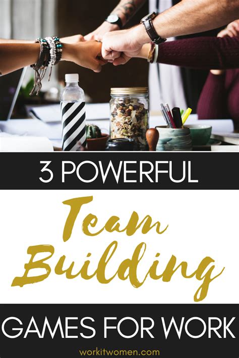 3 powerful Team Building Games to Play At Work - Work It Women | Work team building activities ...