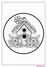 🐦 Free Printable Bird House Coloring Pages  Kumalart sketch template