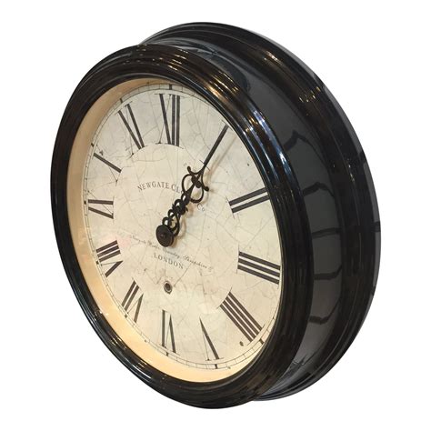 Newgate Clock Co. British Vintage Style Wall Clock | Chairish