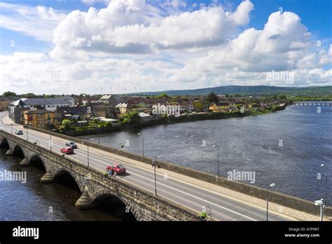 The River Shannon as viewed from King John s Castle Limerick Stock ...