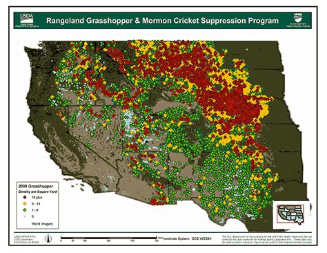 Outbreak Info: 2009 Adult Grasshopper Survey Map : USDA ARS