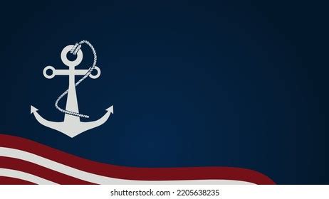 Blue Background Anchor Silhouette Copy Space Stock Vector (Royalty Free ...