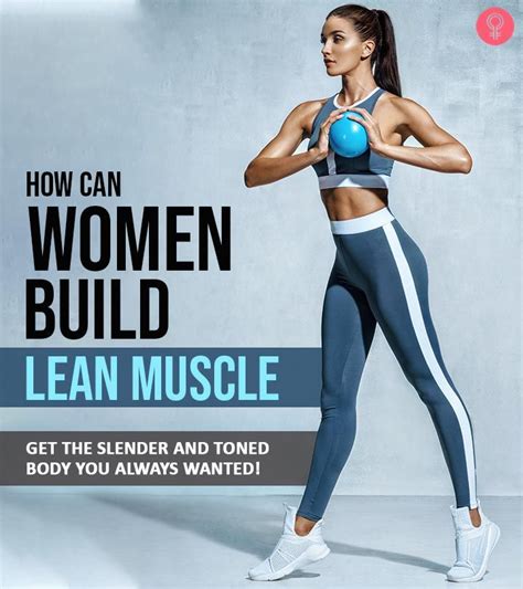 15 Best Ways For Building Muscle For Women - Complete Guide | Lean muscles women, Lean muscle ...