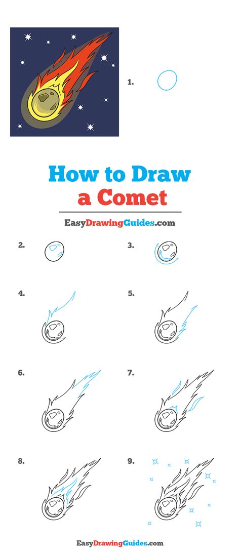 How to Draw a Comet - Really Easy Drawing Tutorial