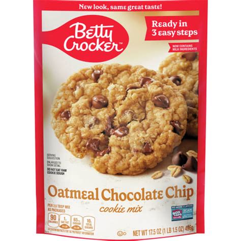 Betty Crocker™ Oatmeal Chocolate Chip Cookie Mix - BettyCrocker.com