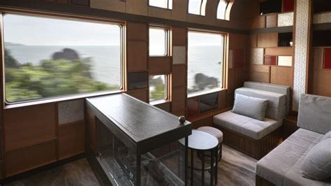 Japan's ultra-luxurious train hits the tracks for its maiden journey - BBC News