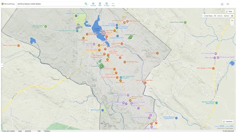 Sanford Maine Map - United States
