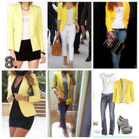 How to wear a yellow jacket | Casual outfits, Fashion, How to wear