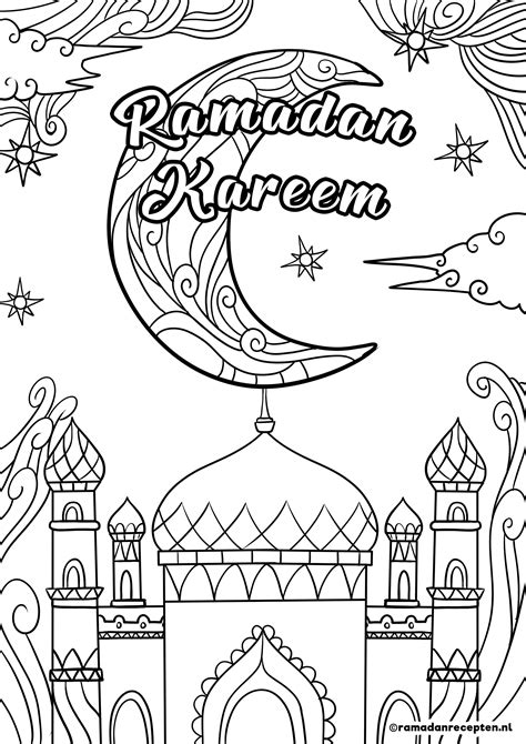 FREE PRINTABLE | 6 Ramadan coloring sheets for kids | 6 Ramadan coloring pages for kids | in ...