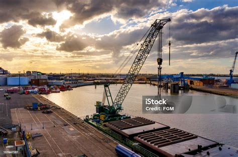 Port Of Hull And Ferry Terminal Stock Photo - Download Image Now - Ferry Terminal, Hull ...