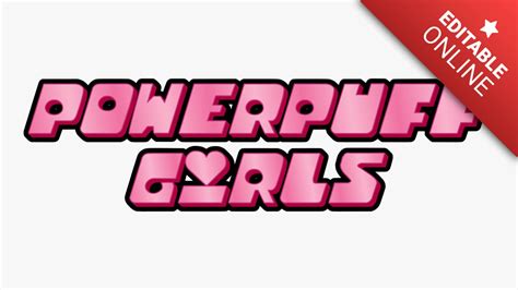 Powerpuff Girls Logo | Text Effect Generator