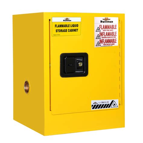 Flammable Cabinet Yellow 04 Gallon Bullman BMC0004Y - Bullman