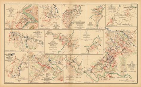 Civil War Atlas; Plate 82; Map of Engagement at Harpers Ferry, VA.; Opequon Bridge and ...