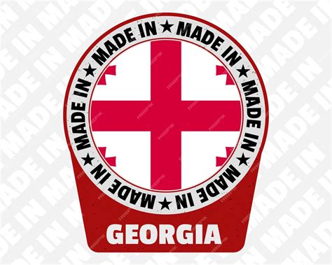 Premium Vector | Made in georgia vector badge isolated icon with ...