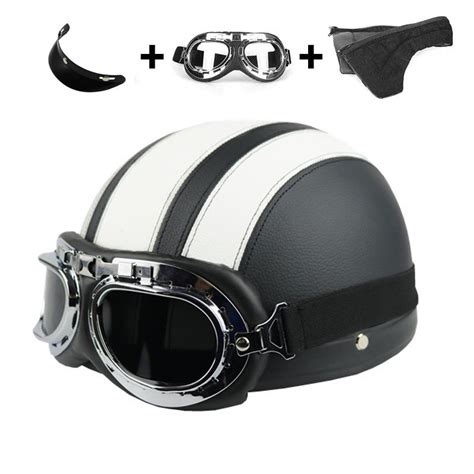 Helmet Bike Helmets Half Face Motorcycle Visor Motors Bicycle Harley ...