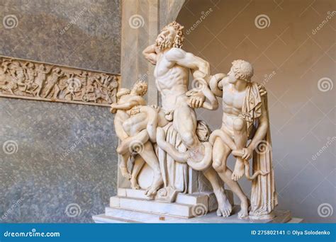 Ancient Statue of Laocoon and His Sons, Also Knowns As Laocoon Group, in Vatican Museums ...