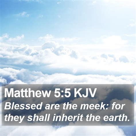 Matthew 5:5 KJV Bible Verse Images