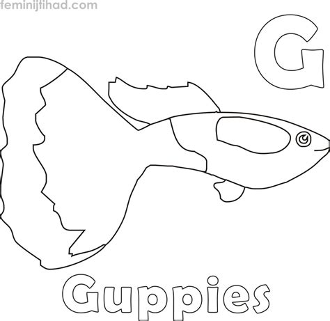 Guppy Coloring Pages PDF - Coloringfolder.com | Coloring pages, Animal coloring pages, Free coloring