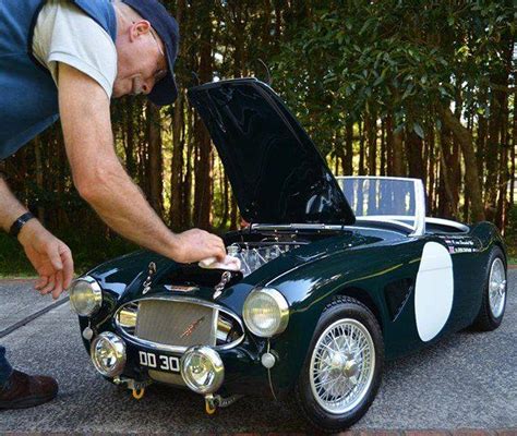 Just A Car Guy: 1/2 scale Healey made by Colin Rule, who wanted to pay tribute to 1960's Austin ...