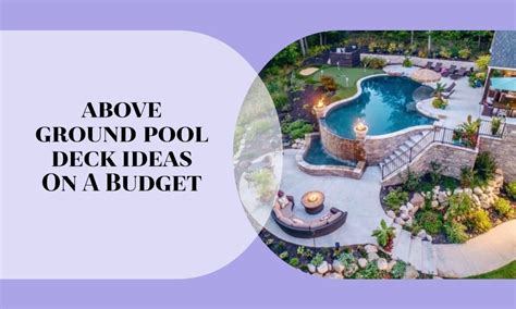 Above Ground Pool Deck Ideas on a Budget | Creative Home Idea