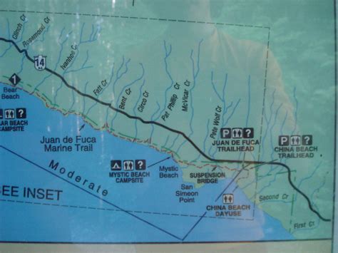 Juan De Fuca Trail Map