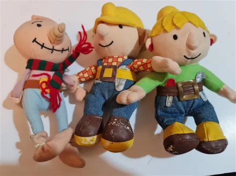 BOB THE BUILDER Soft Toys Plushes Bundle Bob, Wendy and Spud Set Children's Toys £11.49 ...