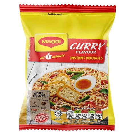 Morrisons: Maggi 2 Minute Curry Noodles 79g(Product Information)