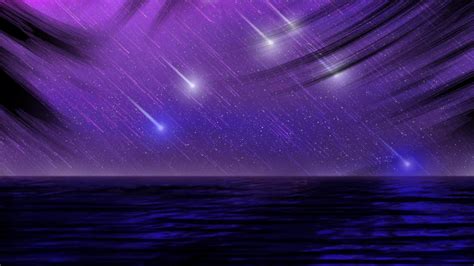 Download Sea Ocean Purple Artistic Rain HD Wallpaper