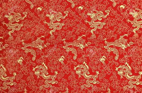 Fragment of red chinese silk with golden dragons and flowers | Chinese fabric, Chinese patterns ...